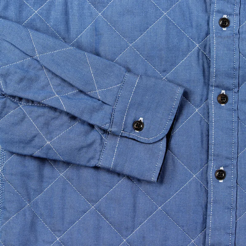 Levis Skate Quilted Mason Shirt Chambray Blue-3