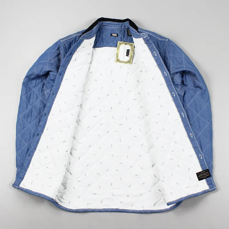 Levis Skate Quilted Mason Shirt Chambray Blue-4