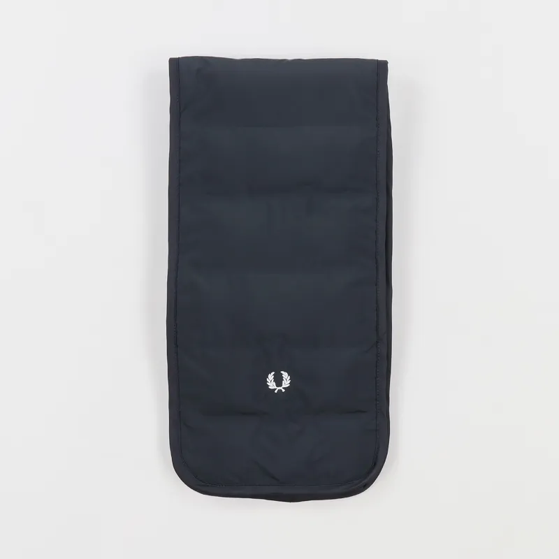Fred Perry Quilted Scarf Black