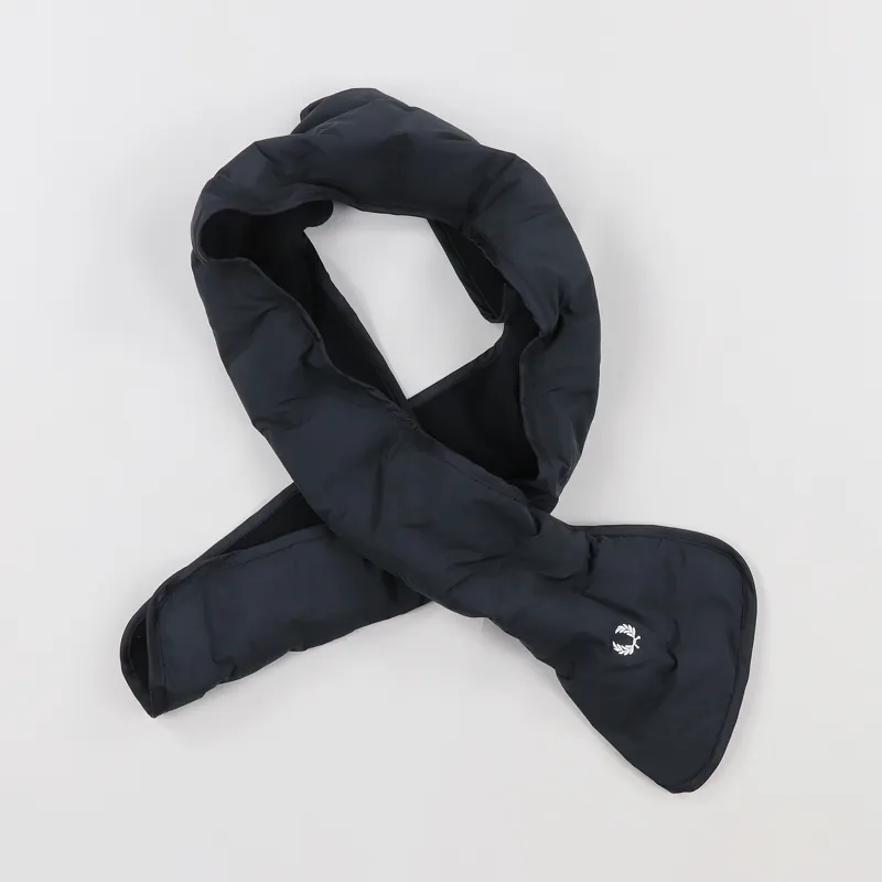 Fred Perry Quilted Scarf Black-4