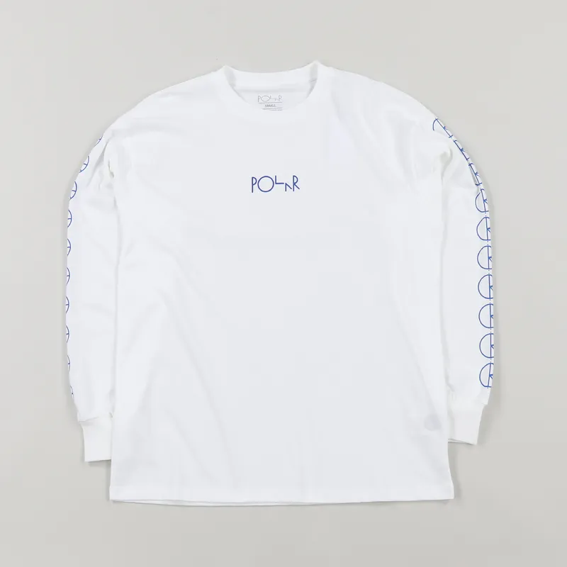 Polar Skate Co. Racing Long Sleeve T Shirt White
