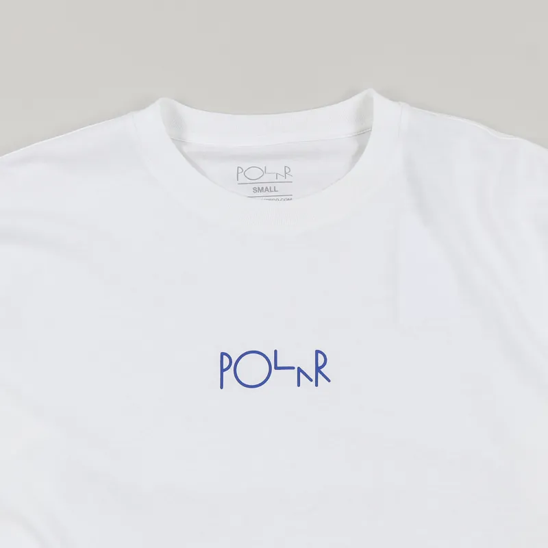 Polar Skate Co. Racing Long Sleeve T Shirt White-2