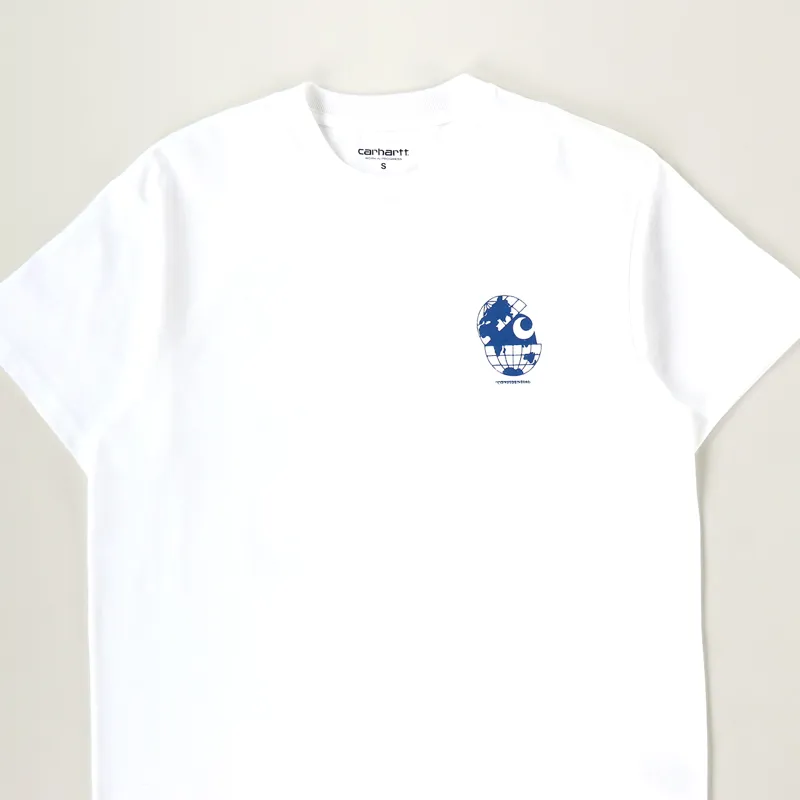 Carhartt WIP Radio T Shirt White Blue-2