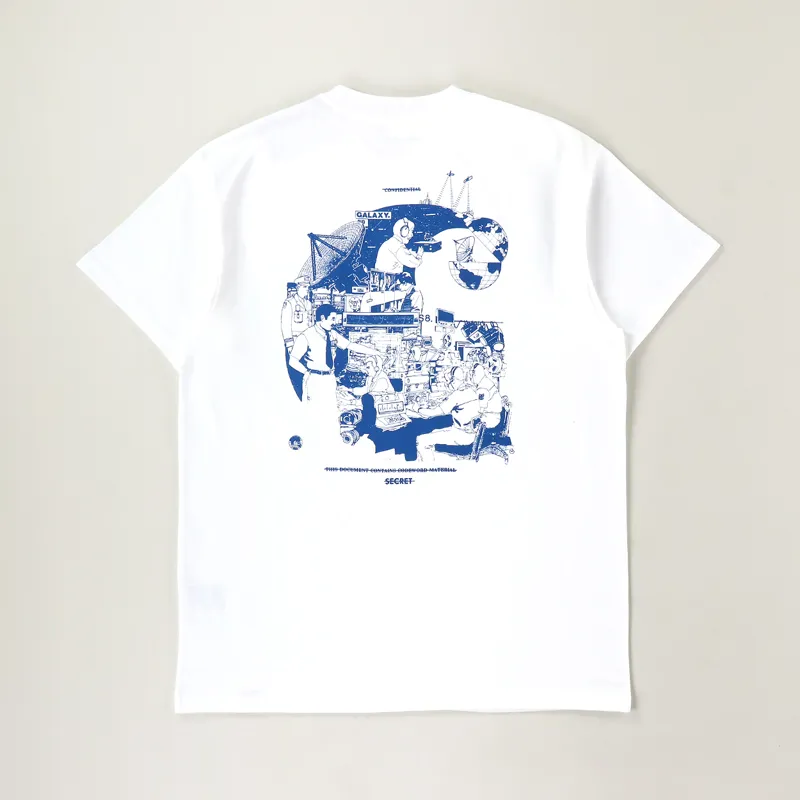 Carhartt WIP Radio T Shirt White Blue