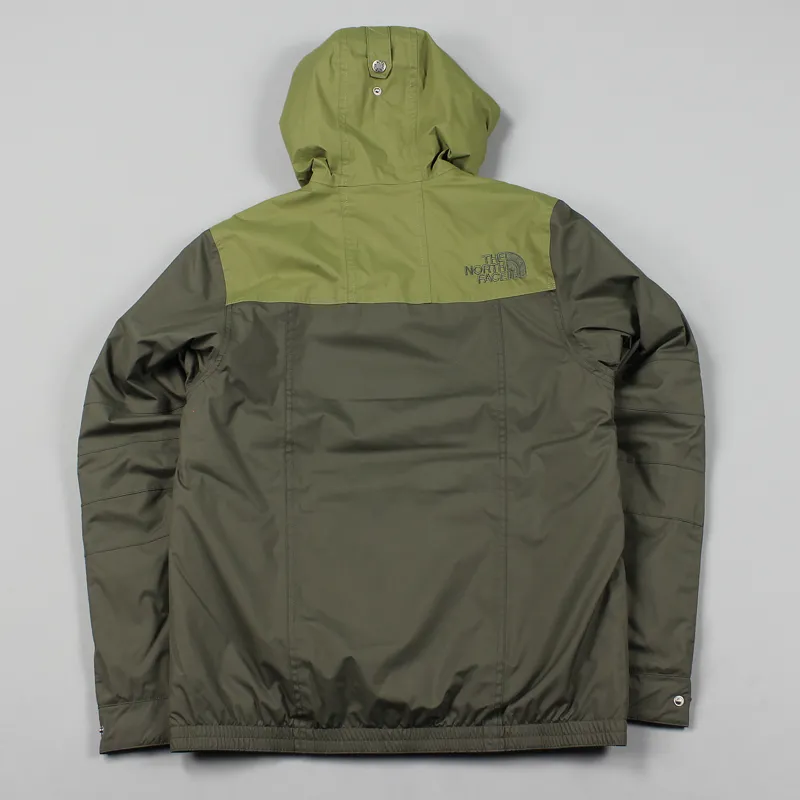 The North Face Mens Rage Mountain Anorak Jacket Black Green Coat