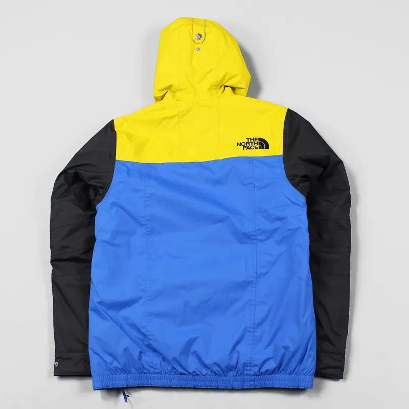 The North Face Mens Rage Mountain Anorak Coat Jacket Blue Yellow