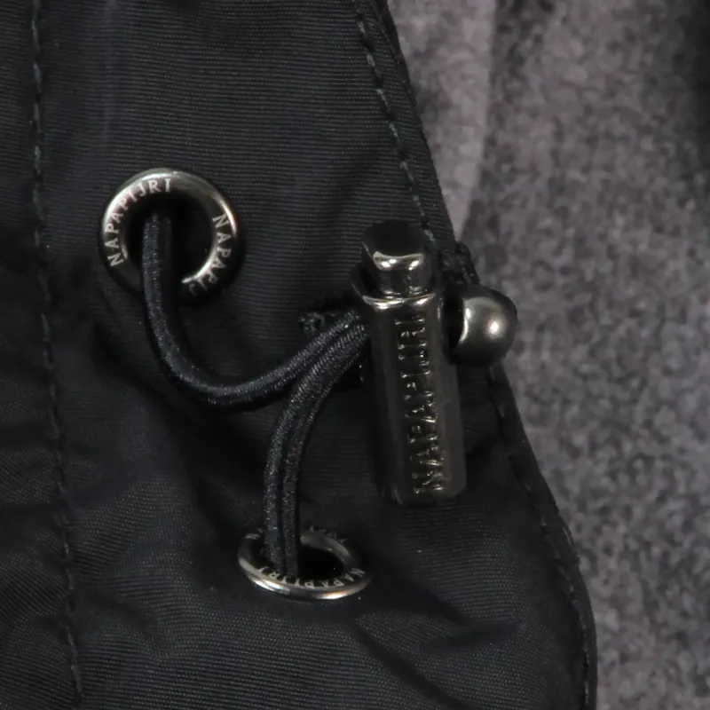 Napapijri Mens Rainforest Winter Pullover Jacket Black-5