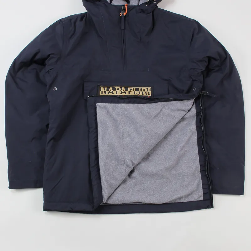 Napapijri Mens Rainforest Winter Pullover Jacket Blue-3