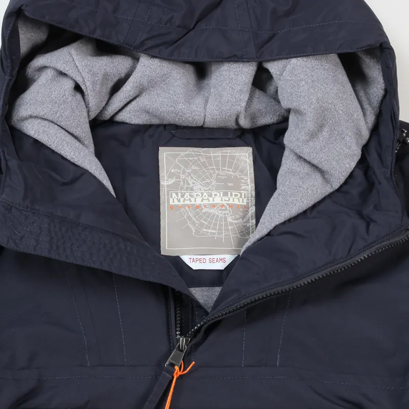 Napapijri Mens Rainforest Winter Pullover Jacket Blue-4