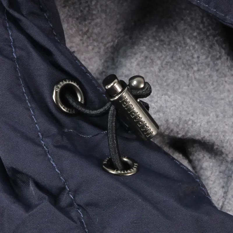 Napapijri Mens Rainforest Winter Pullover Jacket Blue-5