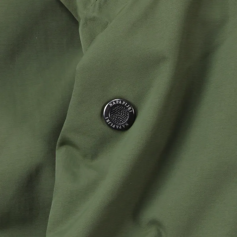 Napapijri Mens Rainforest Winter Pullover Jacket Olive-2