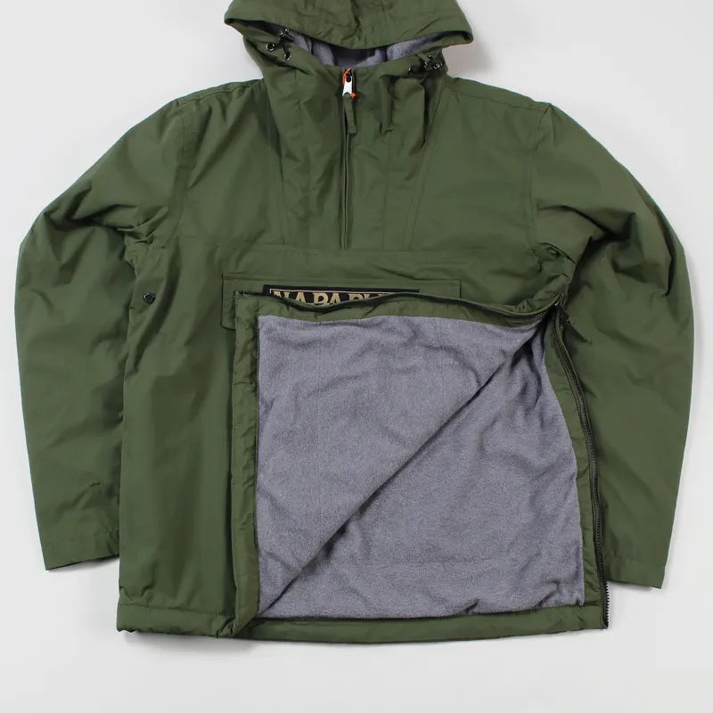 Napapijri Mens Rainforest Winter Pullover Jacket Olive-3