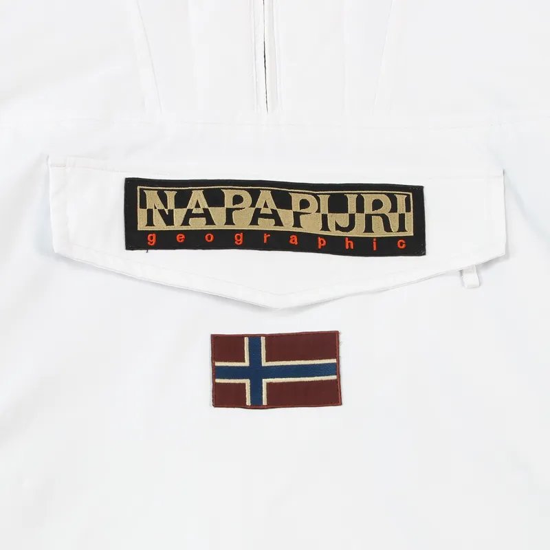 Napapijri Mens Rainforest Winter Pullover Jacket White-1