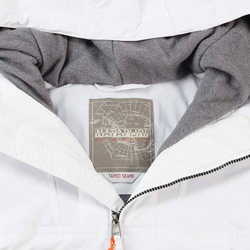 Napapijri Mens Rainforest Winter Pullover Jacket White-4