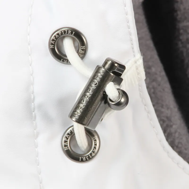 Napapijri Mens Rainforest Winter Pullover Jacket White-5