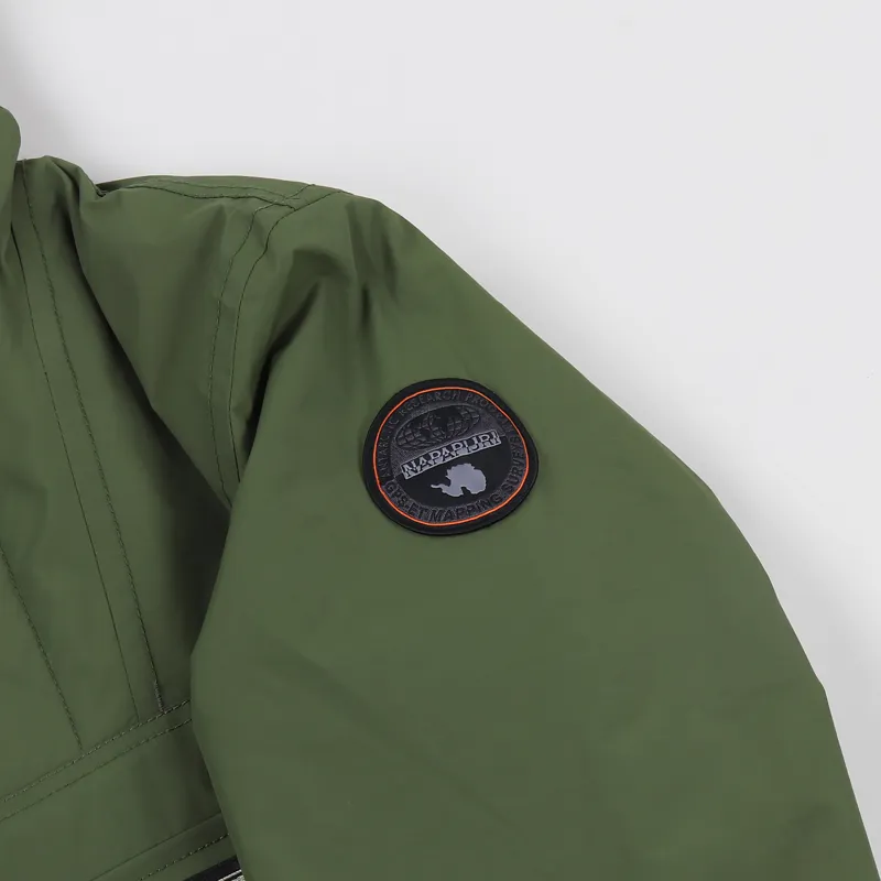 Napapijri Rainforest Winter Pullover Jacket Green Musk-6