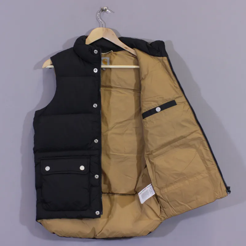 Carhartt Raleigh Vest Black Carhartt Brown Mens Gillet Gilet Jac