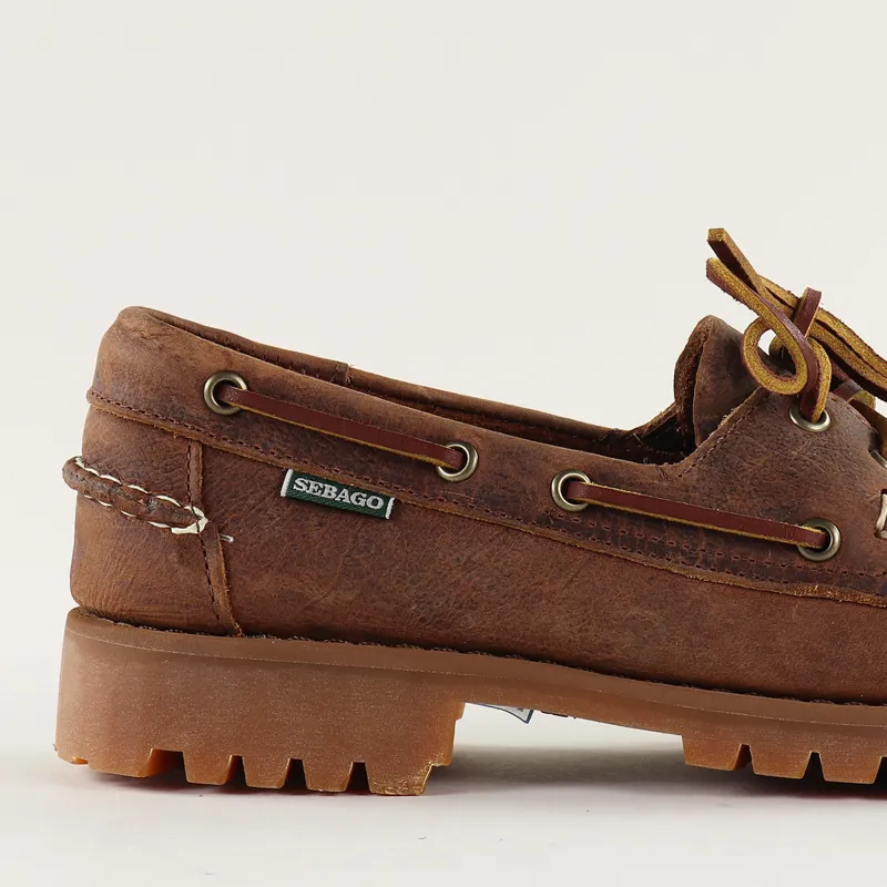 Sebago Campsides Ranger Tumbled Shoes Brown Gum-1