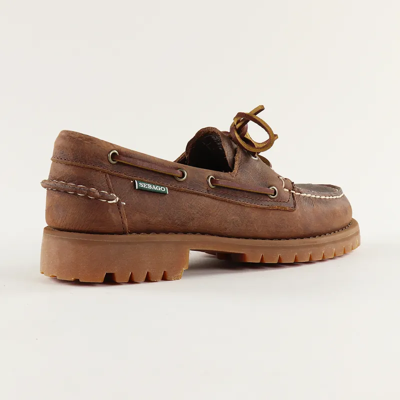 Sebago Campsides Ranger Tumbled Shoes Brown Gum-5