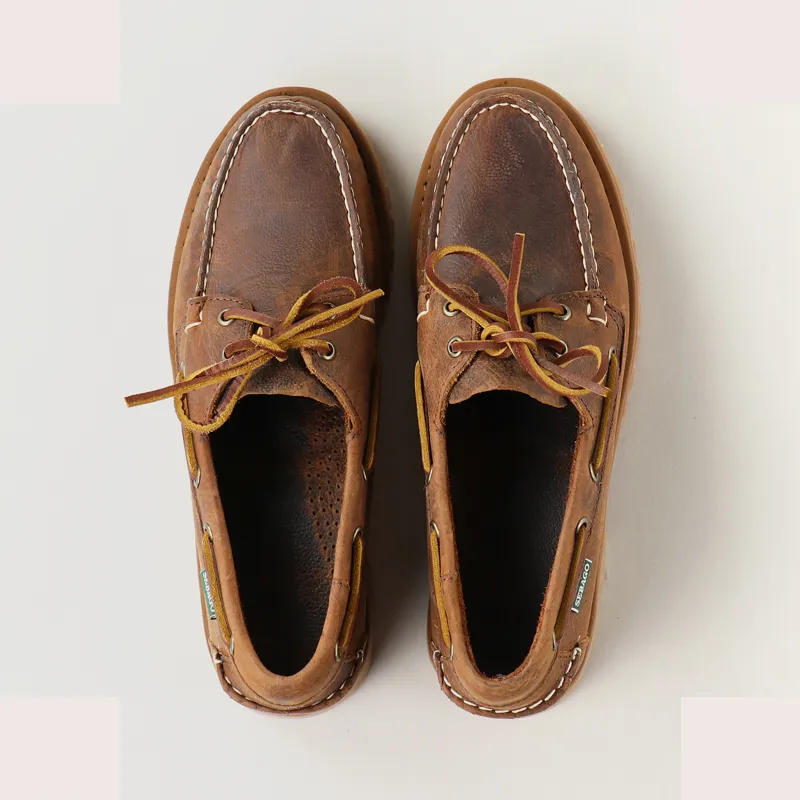 Sebago Campsides Ranger Tumbled Shoes Brown Gum-6