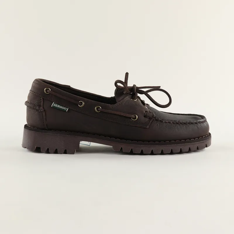 Sebago Campsides Ranger Tumbled Shoes Dark Brown
