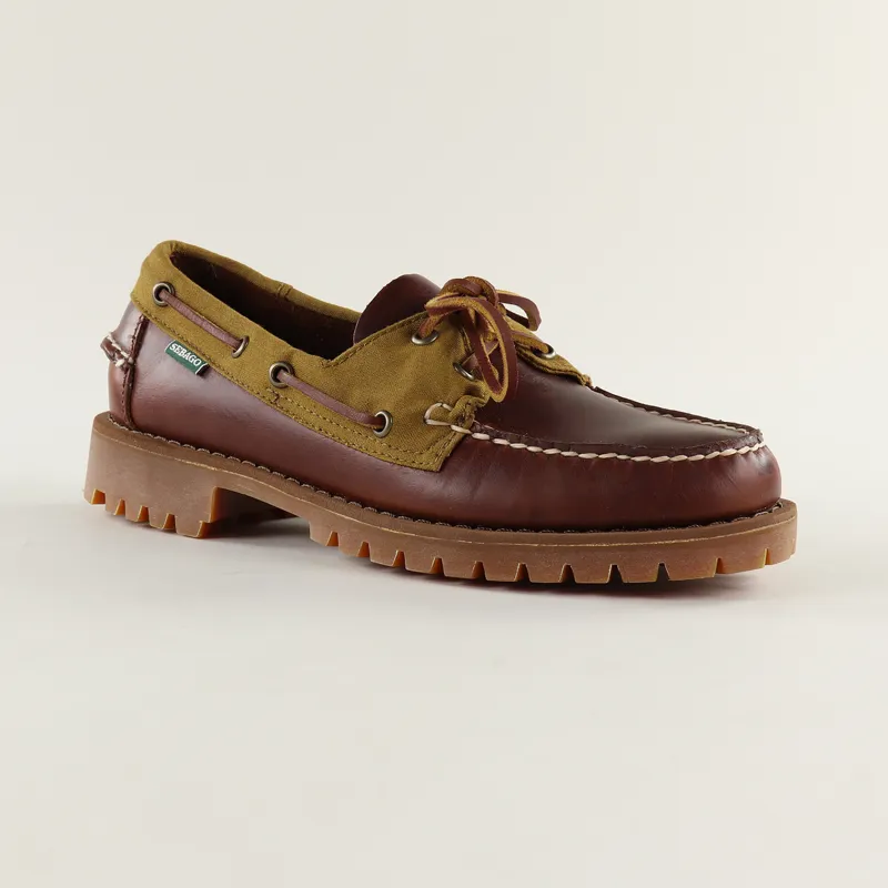 Sebago Campsides Ranger Waxy Millerain Shoes Brown Ocra-6