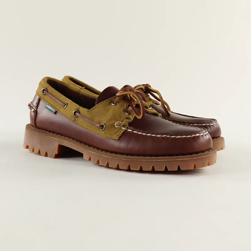 Sebago Campsides Ranger Waxy Millerain Shoes Brown Ocra-5