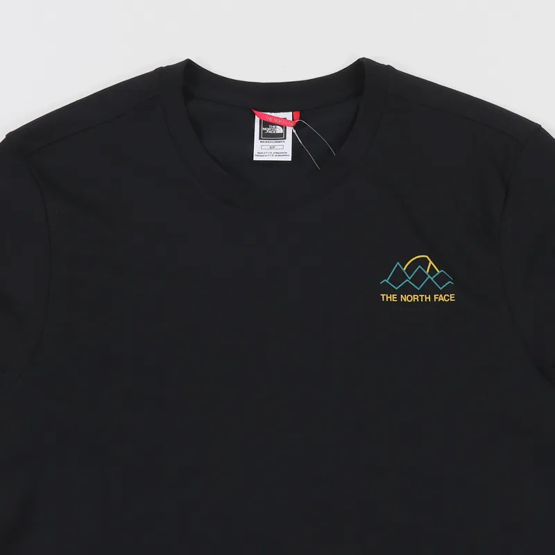 The North Face Ridge T Shirt Black High Rise Grey-2