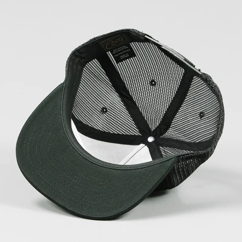 Obey Redding Trucker Cap Black-3