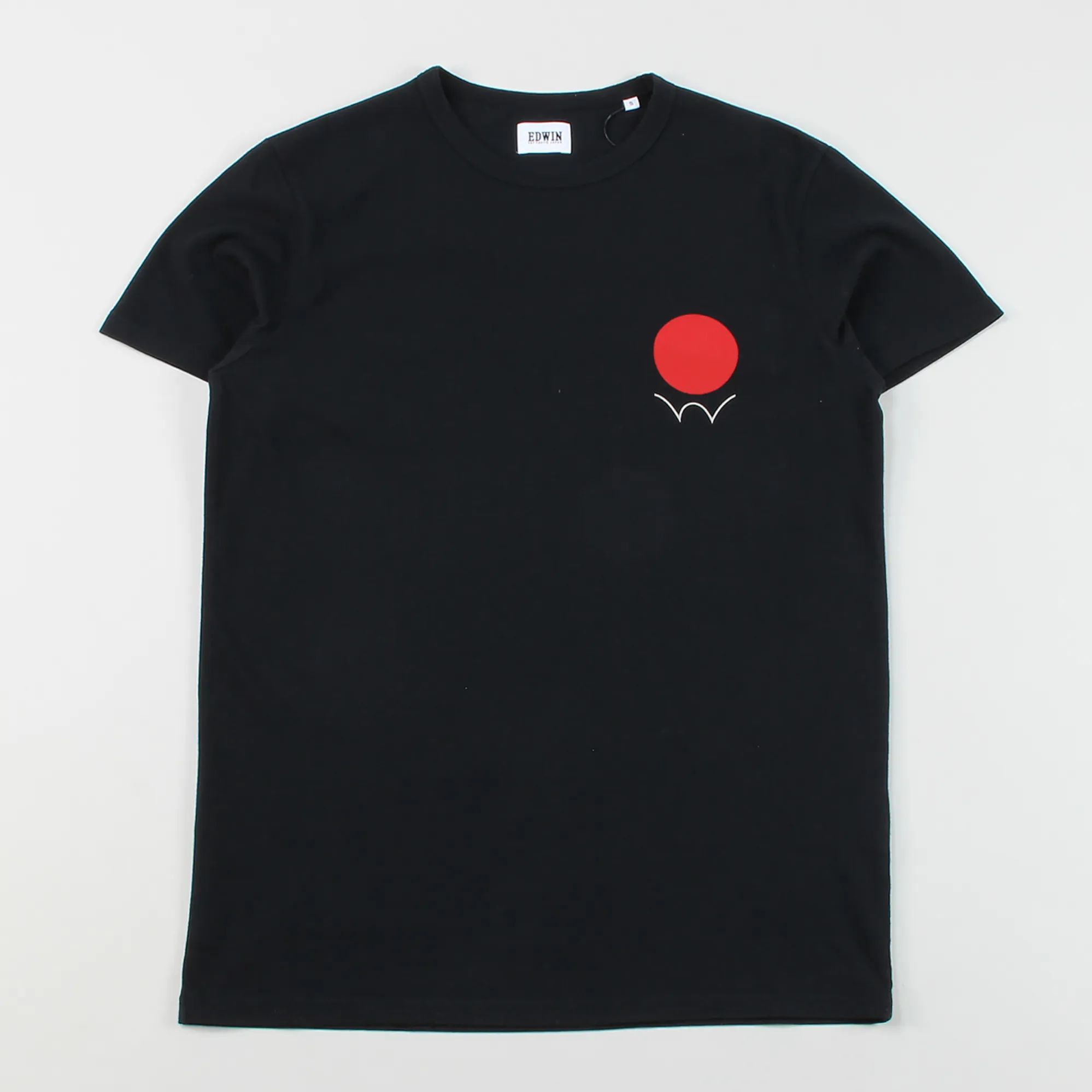 Edwin Red Dot Logo T Shirt Black - Main Image