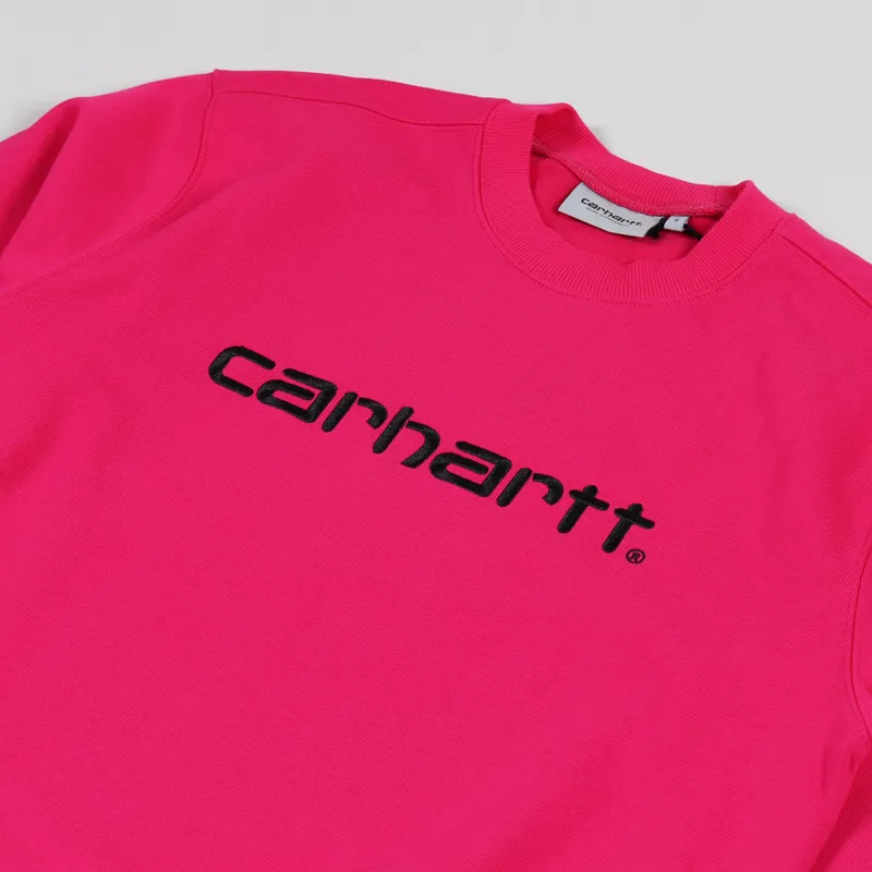 Carhartt WIP Carhartt Sweat Ruby Pink Black-1
