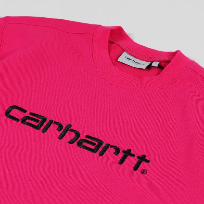 Carhartt WIP Carhartt Sweat Ruby Pink Black-4