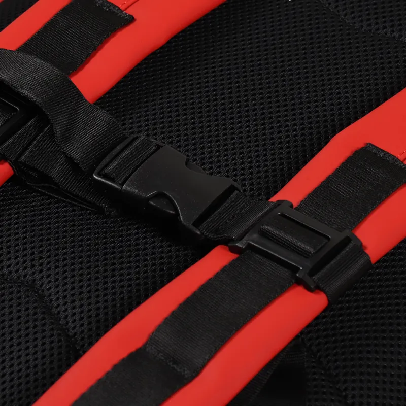 Rains Rolltop Rucksack Red-7
