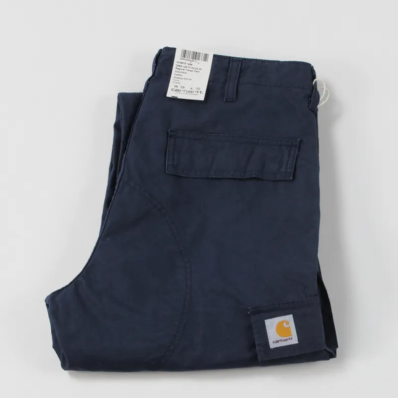 Carhartt WIP Regular Columbia Cargo Pant Navy Blue-4