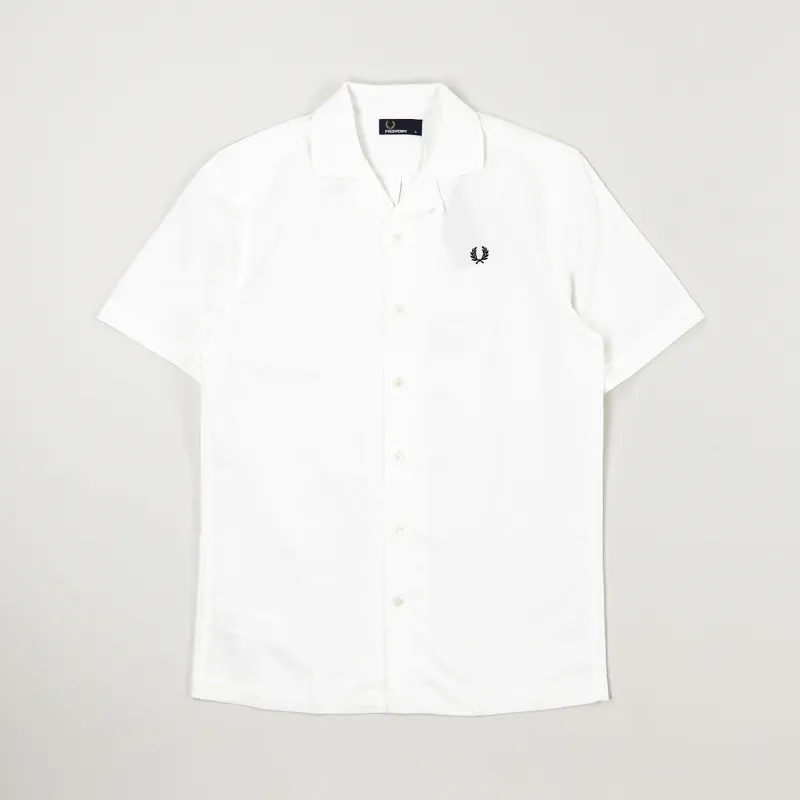 Fred Perry Revere Collar Shirt Snow White