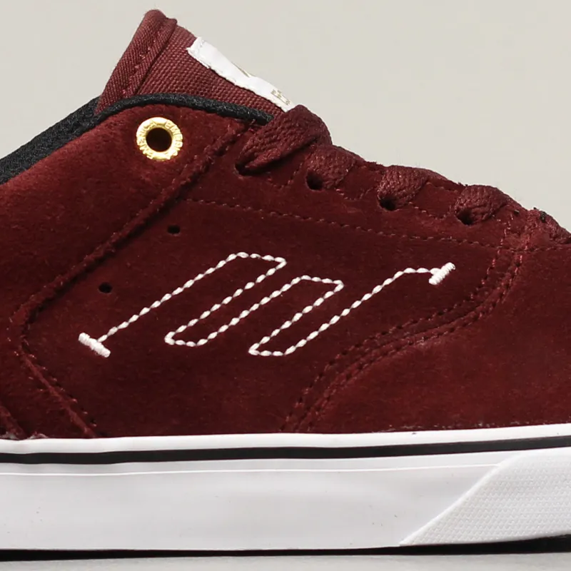 Emerica Reynolds Low Vulc Shoes Burgundy White-2