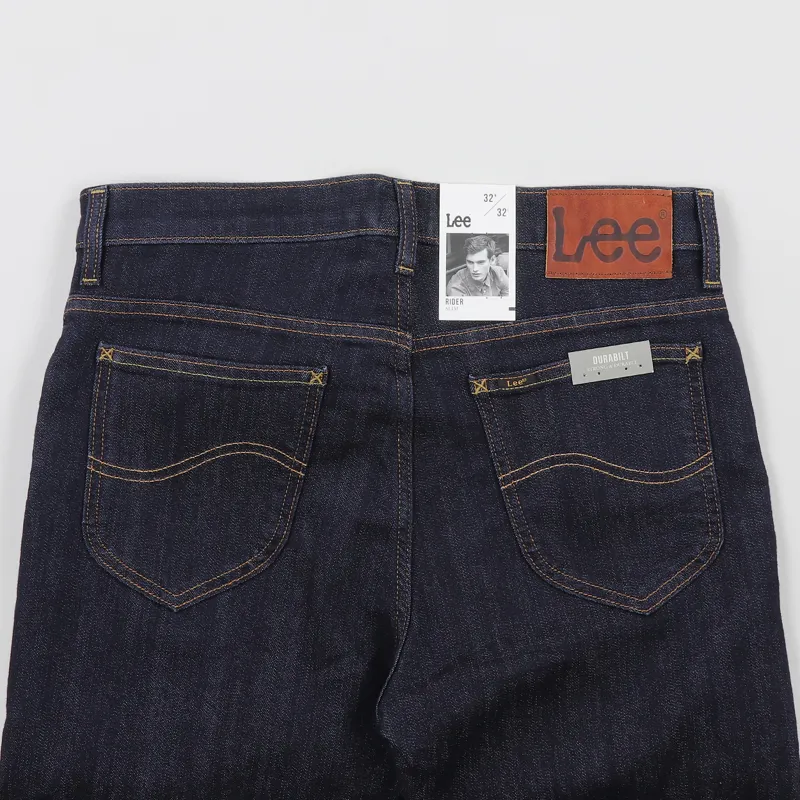 Lee Rider Slim Jeans Rinse Indigo-5