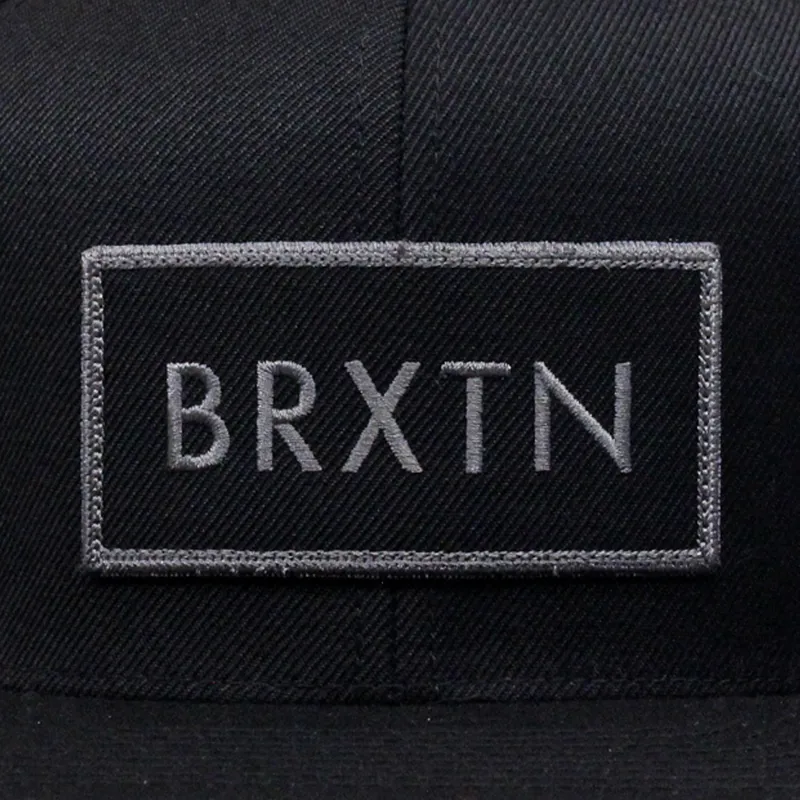 Brixton Rift Snapback Cap Black Black-2