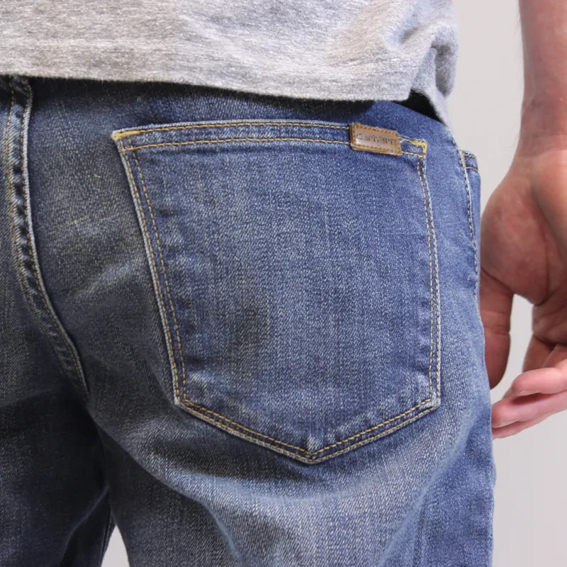 Carhartt Riot Spicer Pant Blue Coast Washed-3