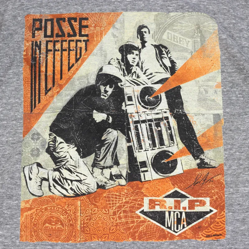 Obey RIP MCA T Shirt Grey-1