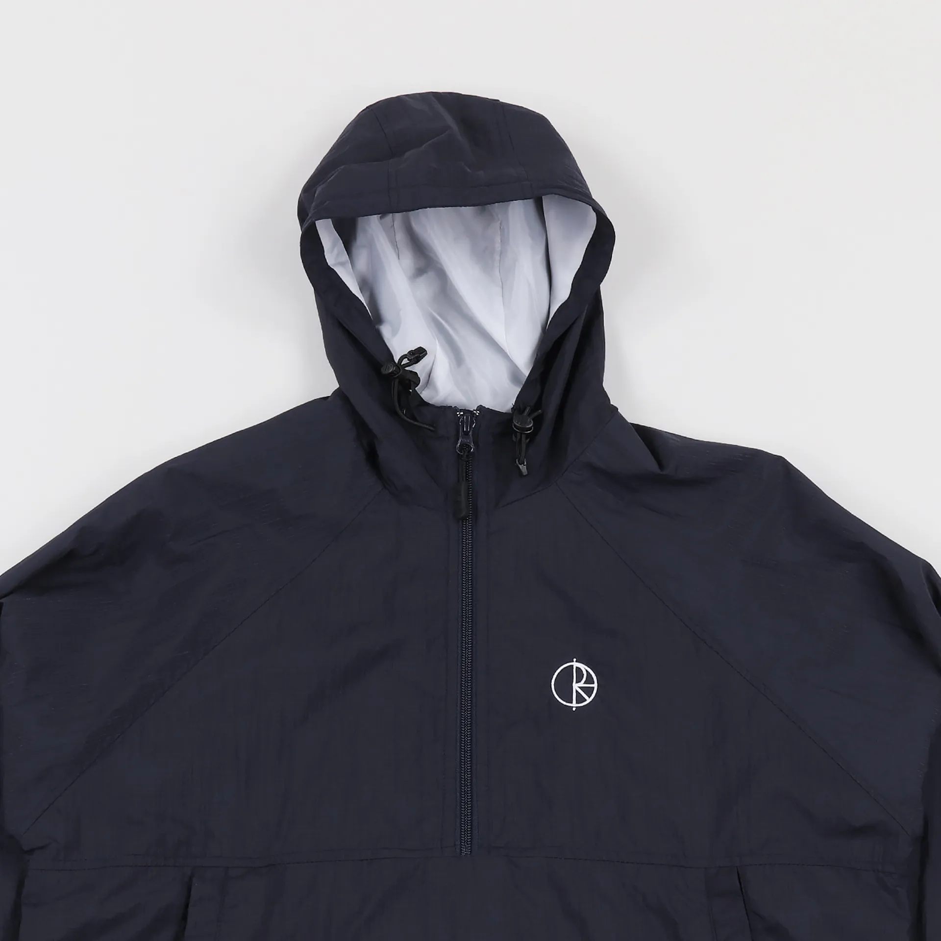 Polar Skate Co. Mens Lightweight Ripstop Hooded Anorak Navy Blue
