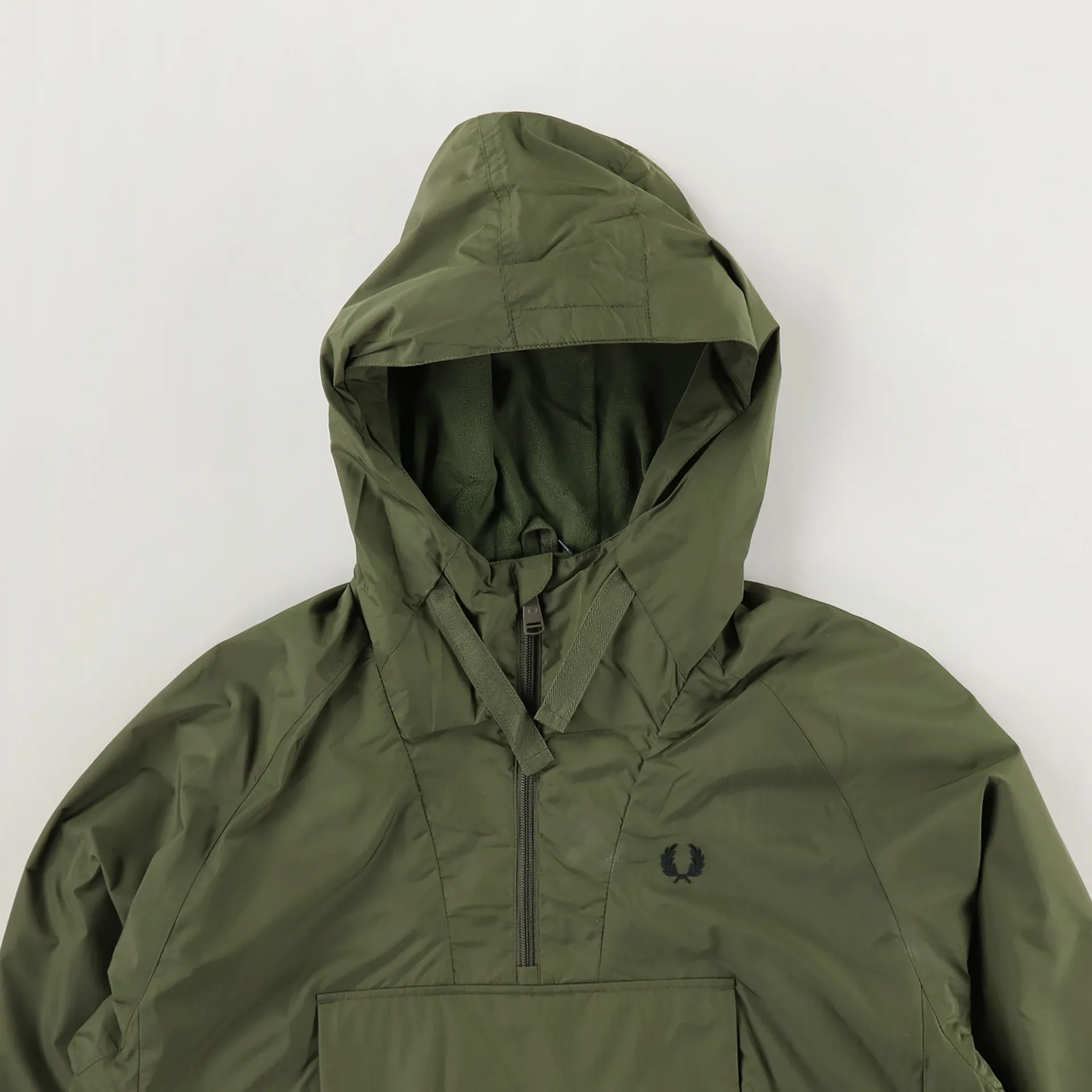 Fred Perry Ripstop Half Zip Jacket Dark Thorn