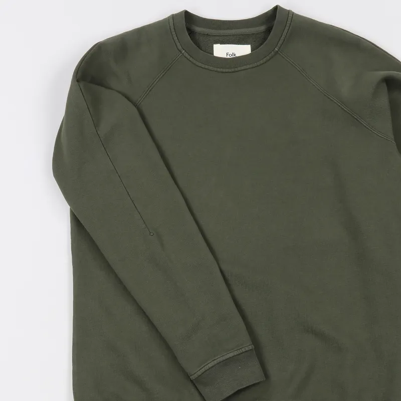Folk Rivet Sweat Military Green-1