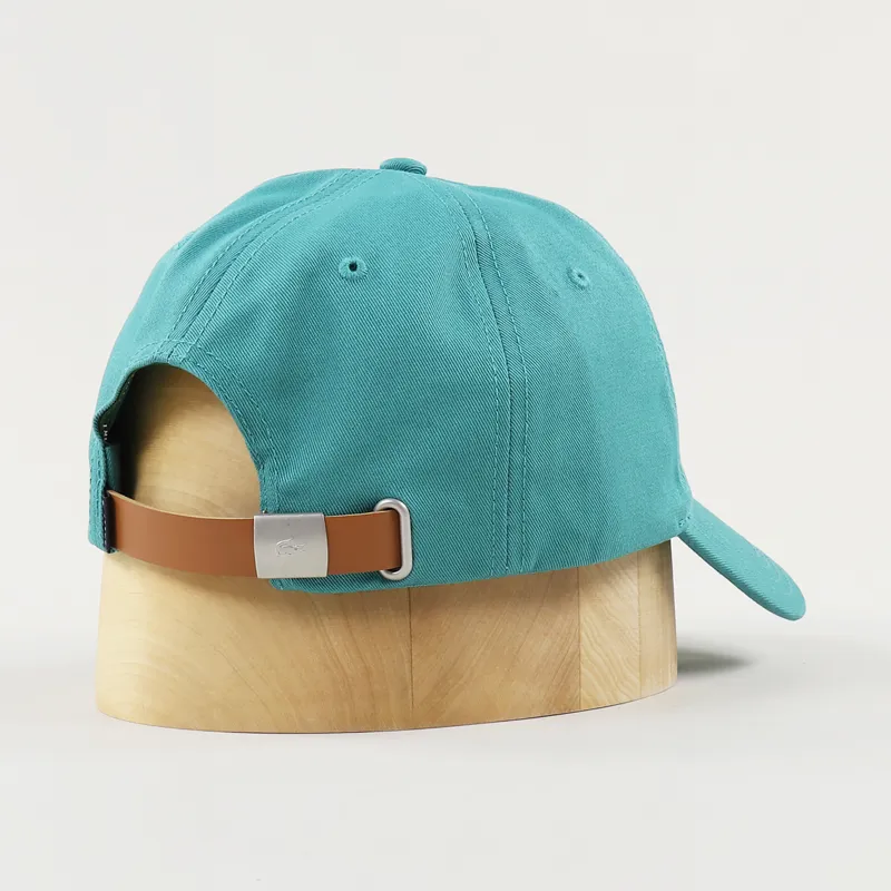 Lacoste Contrast Strap Crocodile Cap Teal-1