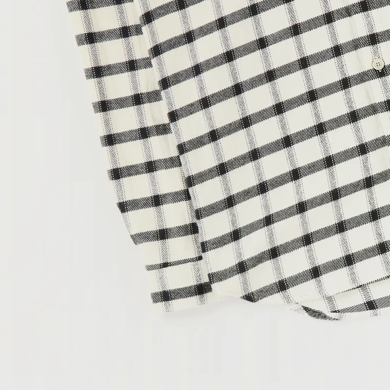Folk Relaxed Fit Shirt Ecru Black Window Pane-2