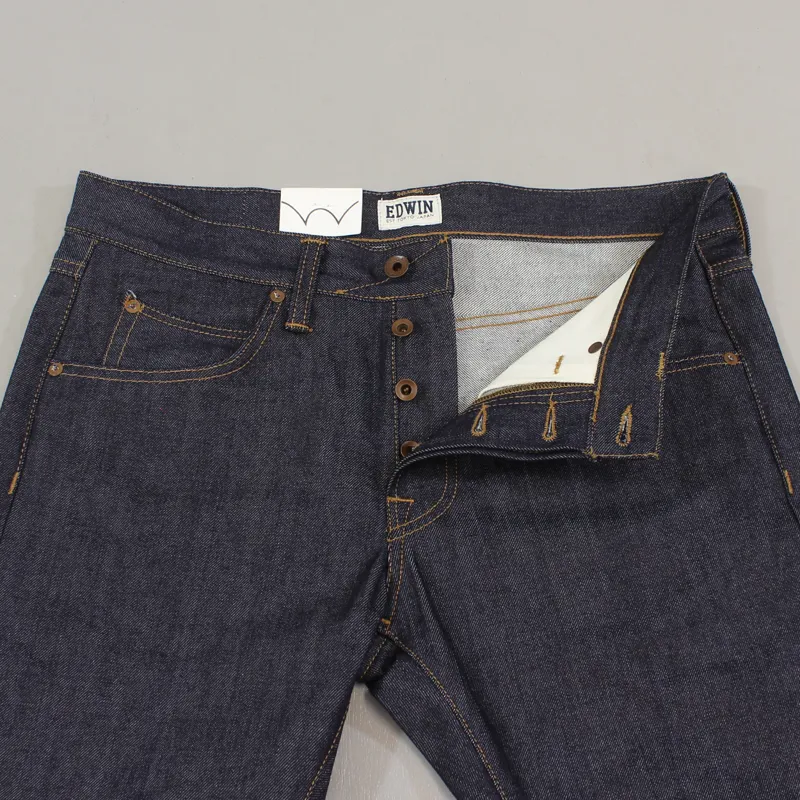 Edwin ED-55 Relaxed Tapered Jeans Blue Unwashed-3