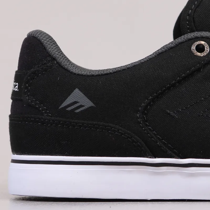 Emerica The Reynolds Low Vulc Shoe Black White Grey-1