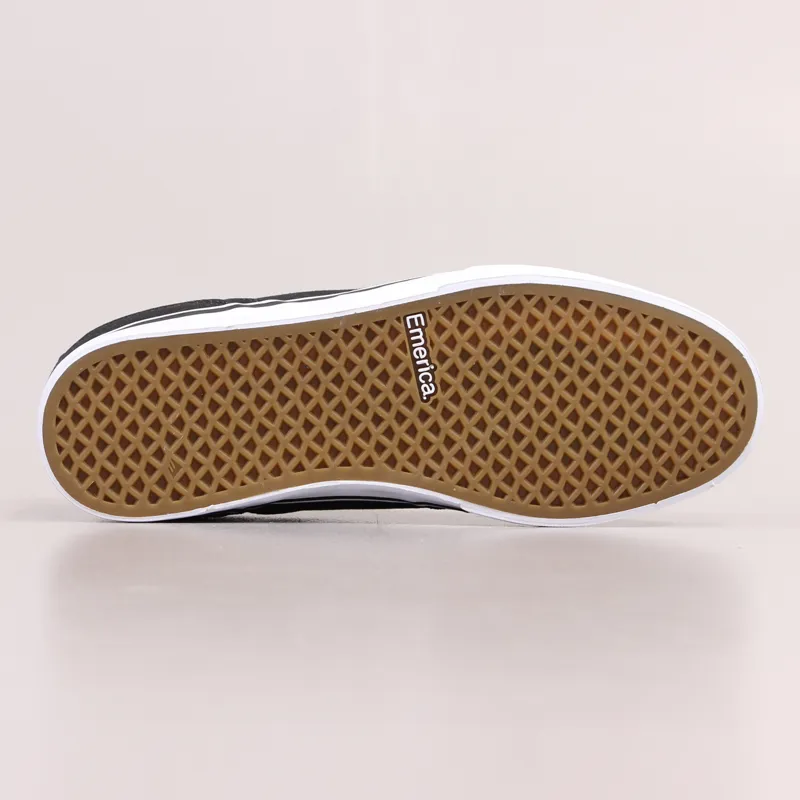 Emerica The Reynolds Low Vulc Shoe Black White Grey-6