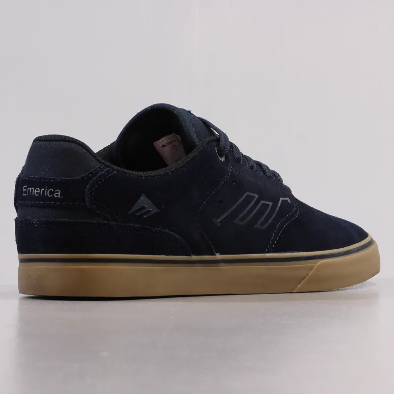 Emerica The Reynolds Low Vulc Shoes Navy Gum-5