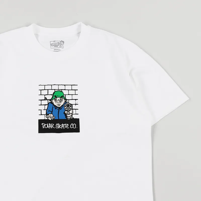 Polar Skate Co. Robbery T Shirt White-2